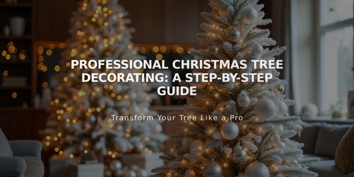 Professional Christmas Tree Decorating: A Step-by-Step Guide