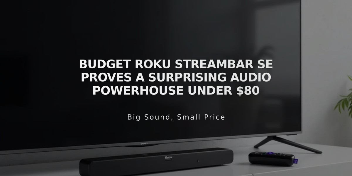 Budget Roku Streambar SE Proves a Surprising Audio Powerhouse Under $80