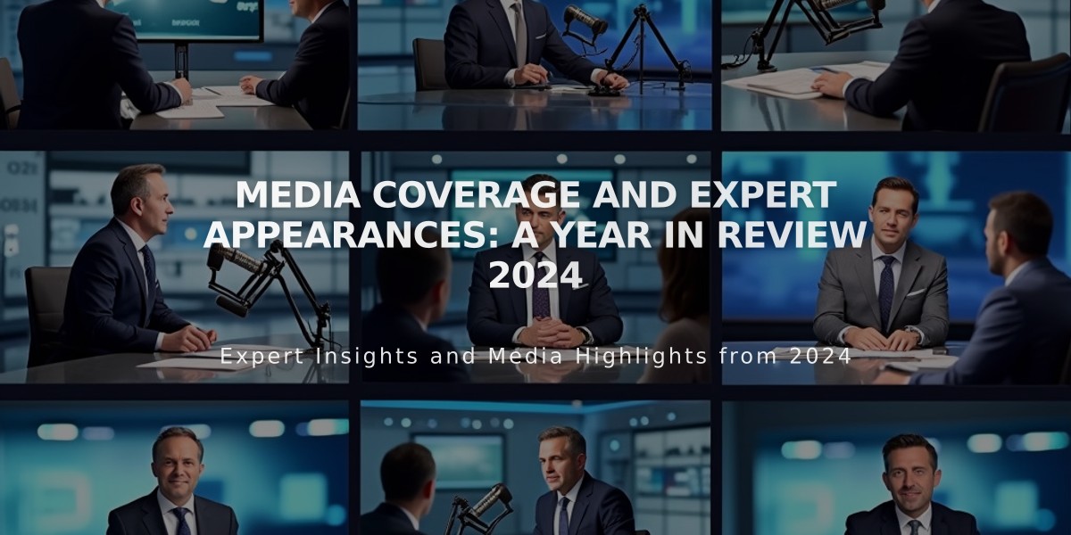 Media Coverage and Expert Appearances: A Year in Review 2024