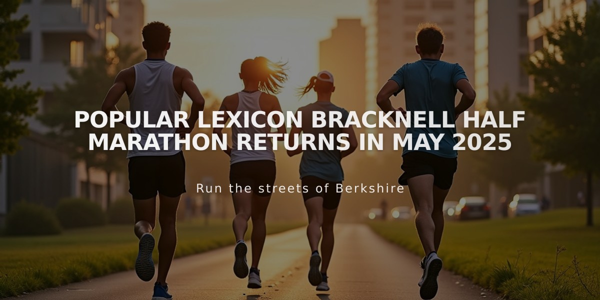 Popular Lexicon Bracknell Half Marathon Returns in May 2025