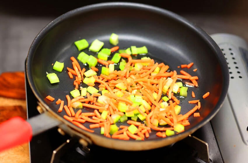 Sauteed carrots and celery