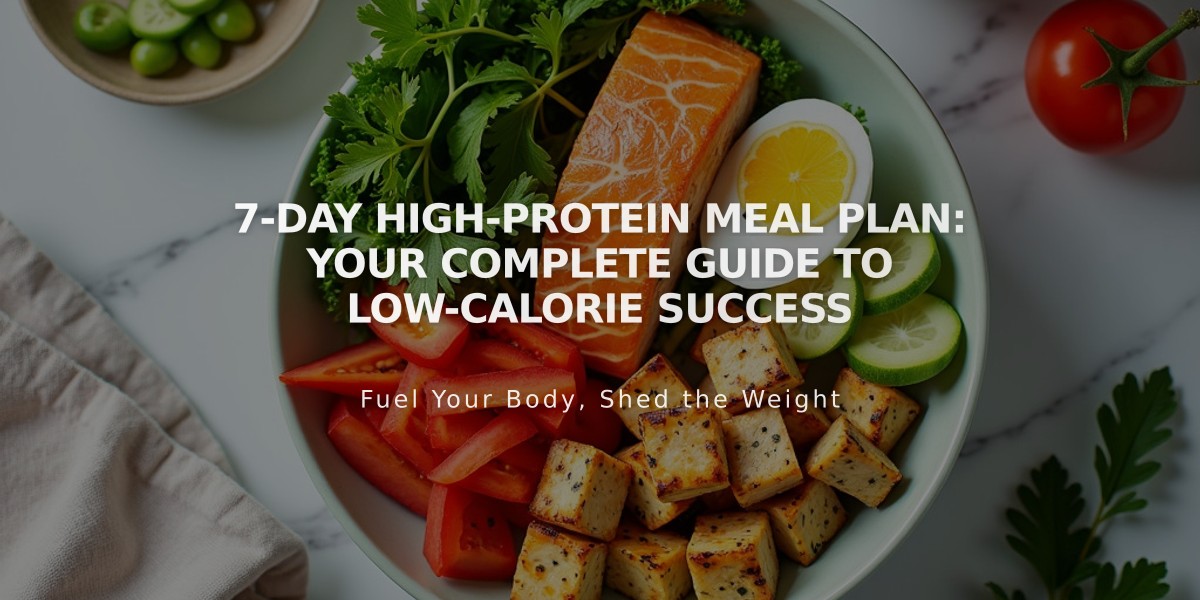 7-Day High-Protein Meal Plan: Your Complete Guide to Low-Calorie Success