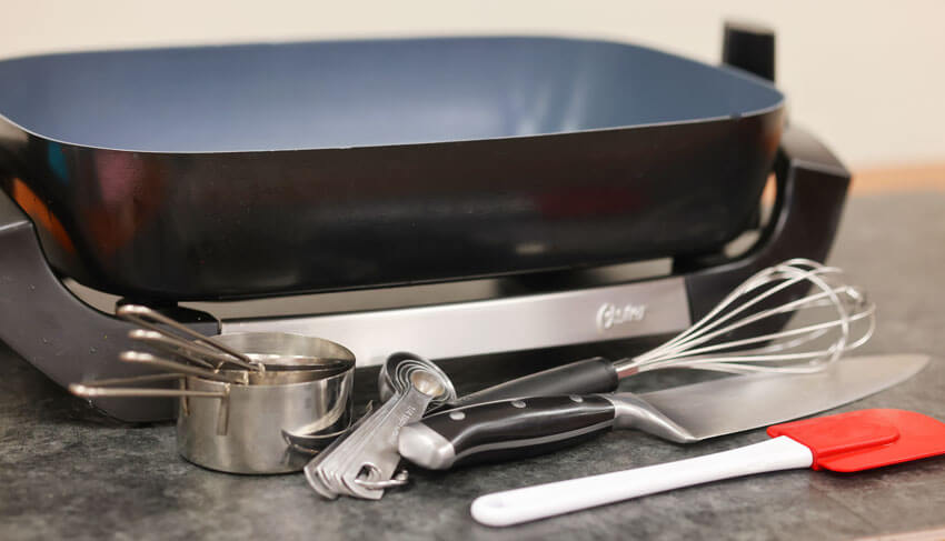 Kitchen utensils for clam chowder