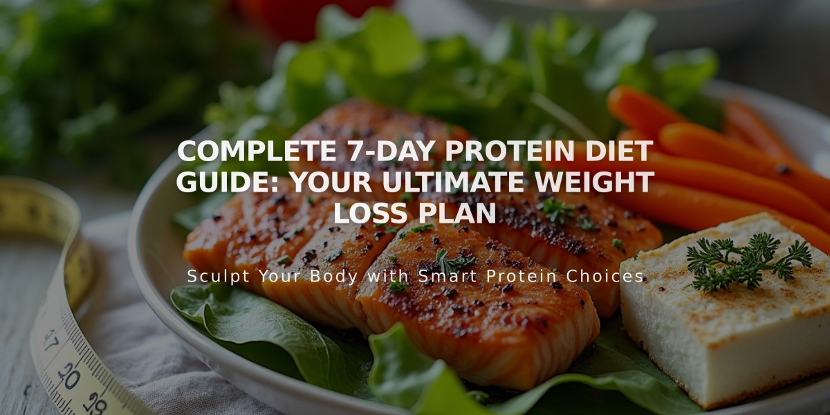 Complete 7-Day Protein Diet Guide: Your Ultimate Weight Loss Plan