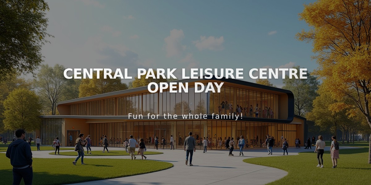 Central Park Leisure Centre Celebrates 20 Years with Free Activities Open Day