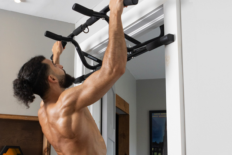 Man performing pull-ups