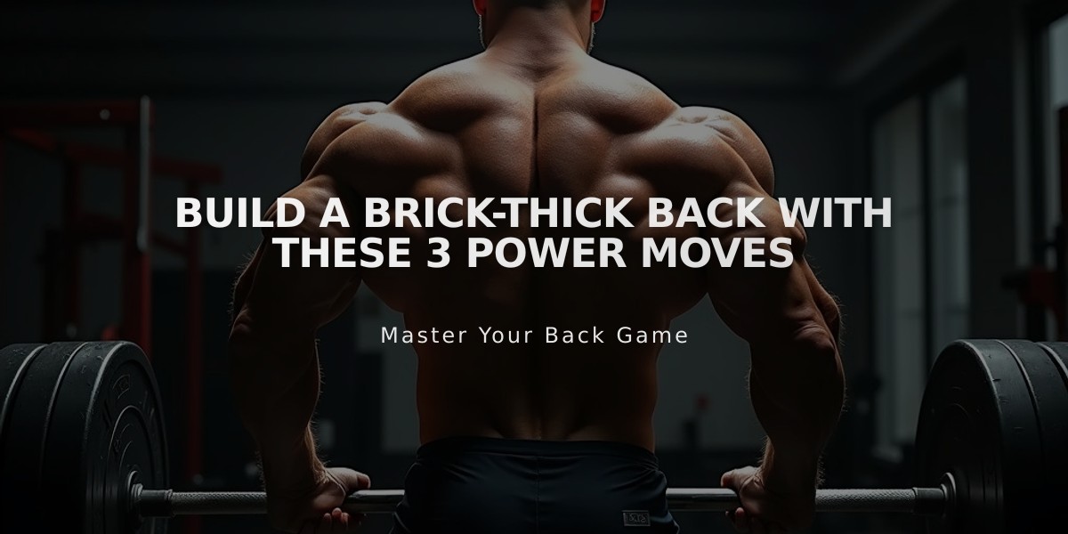 Build a Brick-Thick Back With These 3 Power Moves