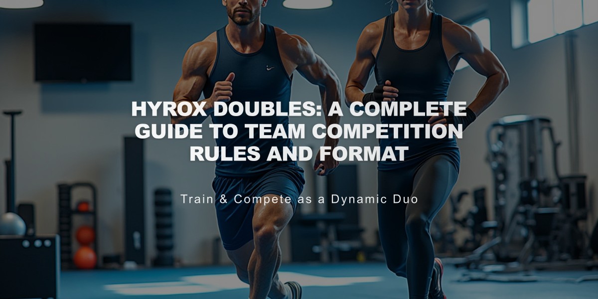 Hyrox Doubles: A Complete Guide to Team Competition Rules and Format