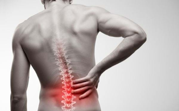 Man experiencing lower back pain