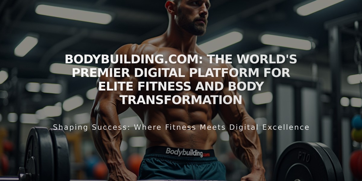 Bodybuilding.com: The World's Premier Digital Platform for Elite Fitness and Body Transformation