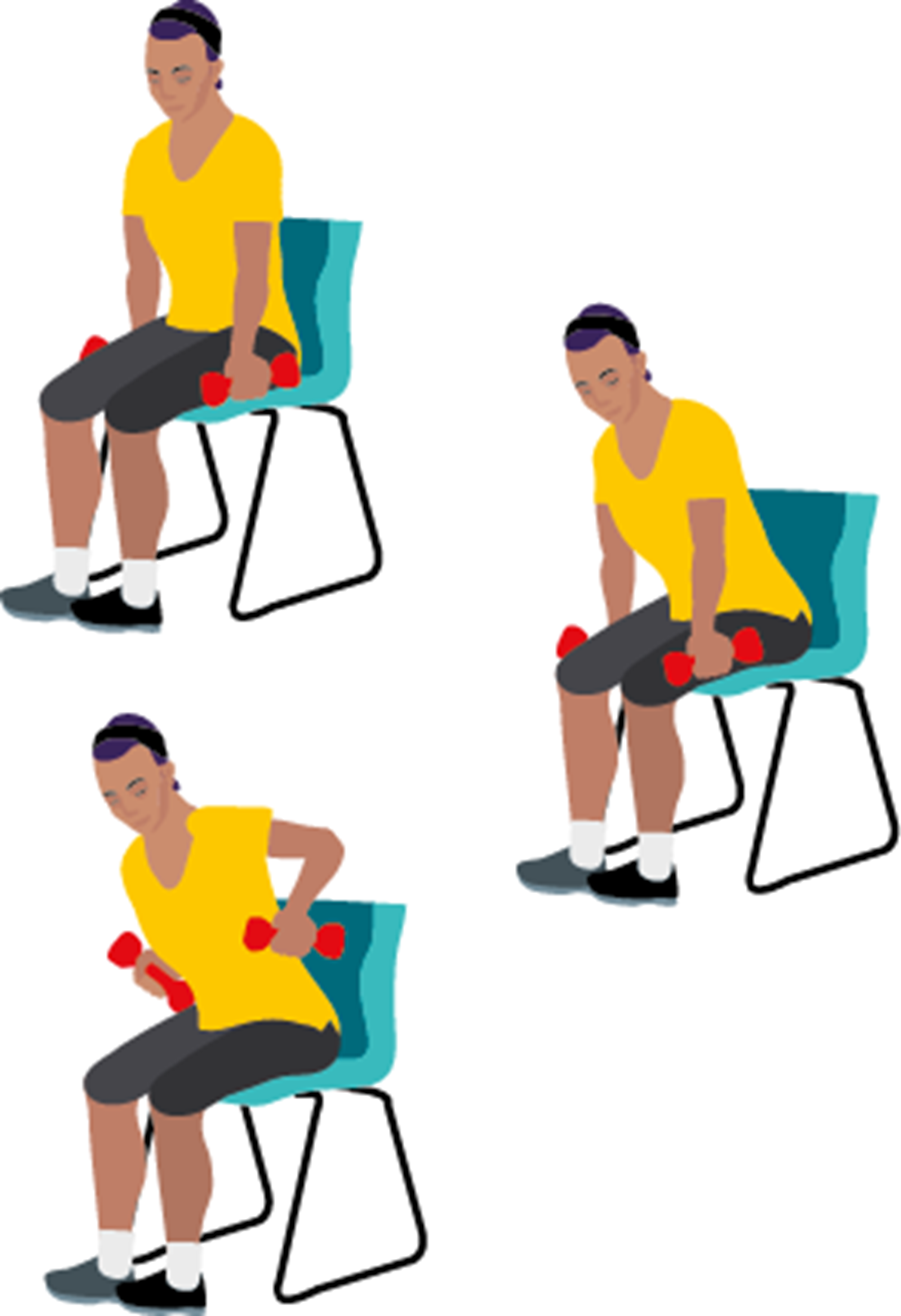 Person performing seated cable rows