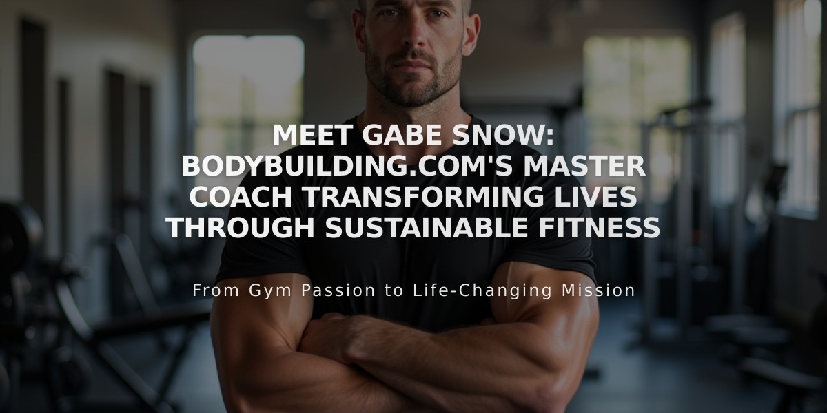 Meet Gabe Snow: Bodybuilding.com's Master Coach Transforming Lives Through Sustainable Fitness