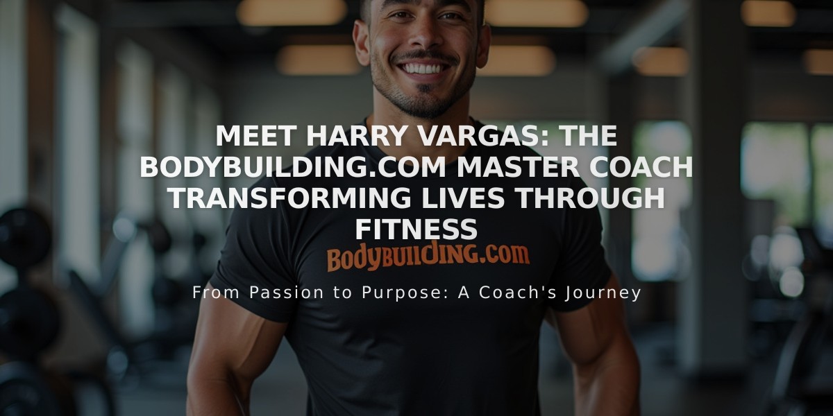 Meet Harry Vargas: The Bodybuilding.com Master Coach Transforming Lives Through Fitness