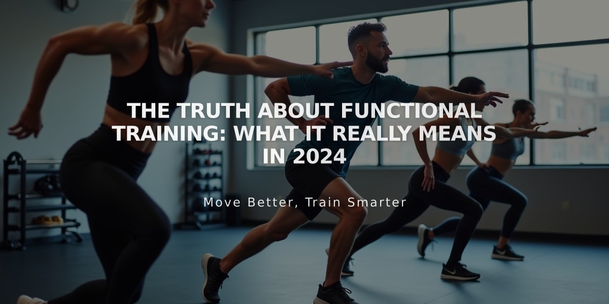 The Truth About Functional Training: What It Really Means in 2024