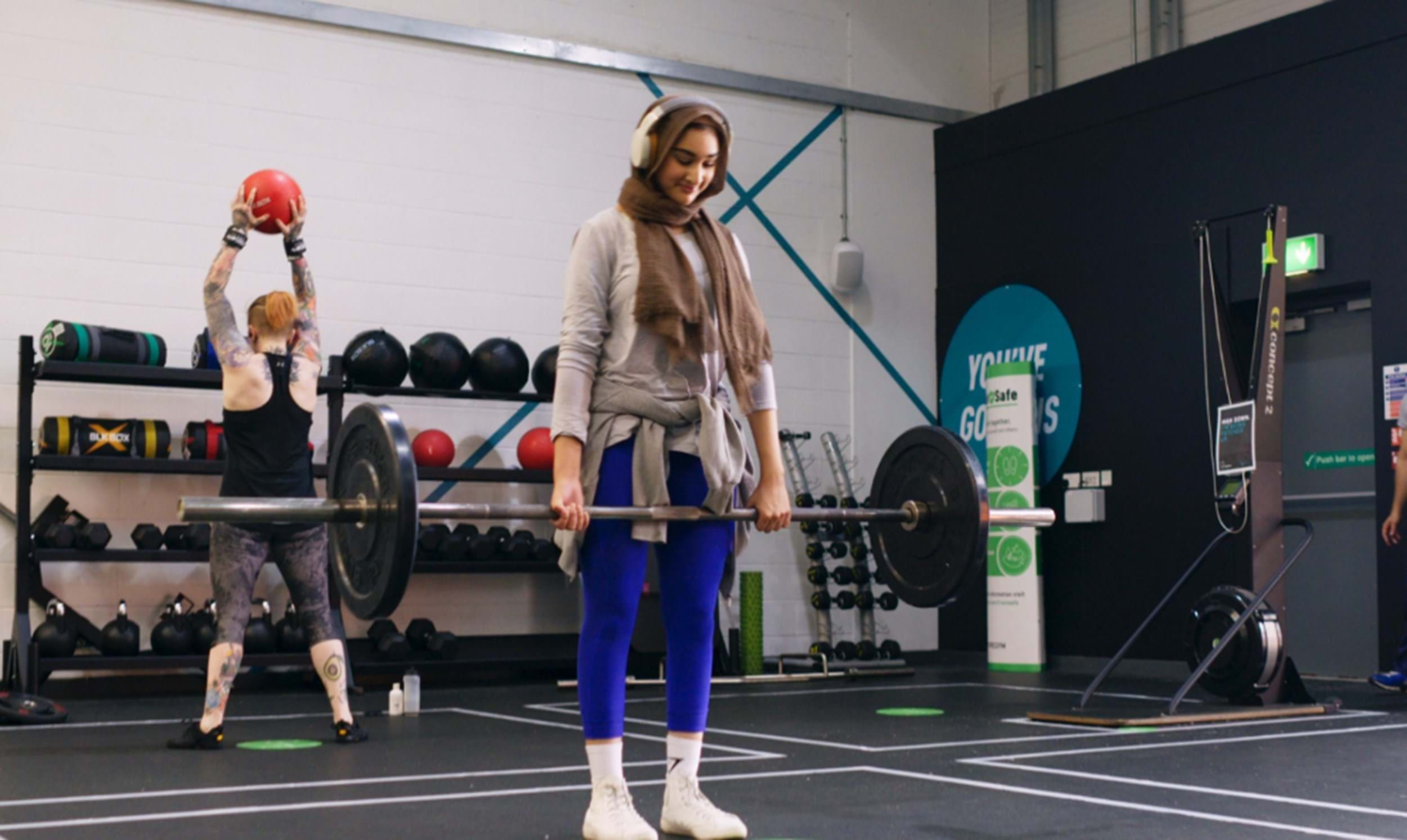 Woman exercising at PureGym during Ramadan