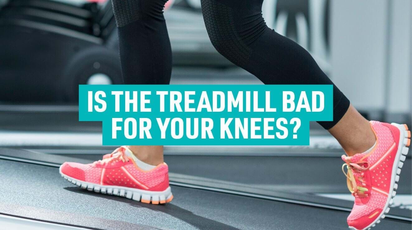 Woman exercising on treadmill