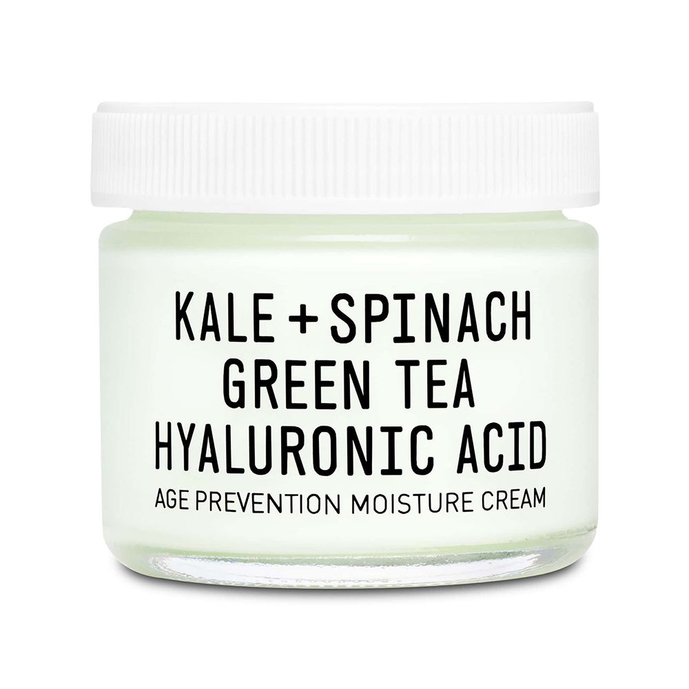 Kale spinach green tea moisturizer jar