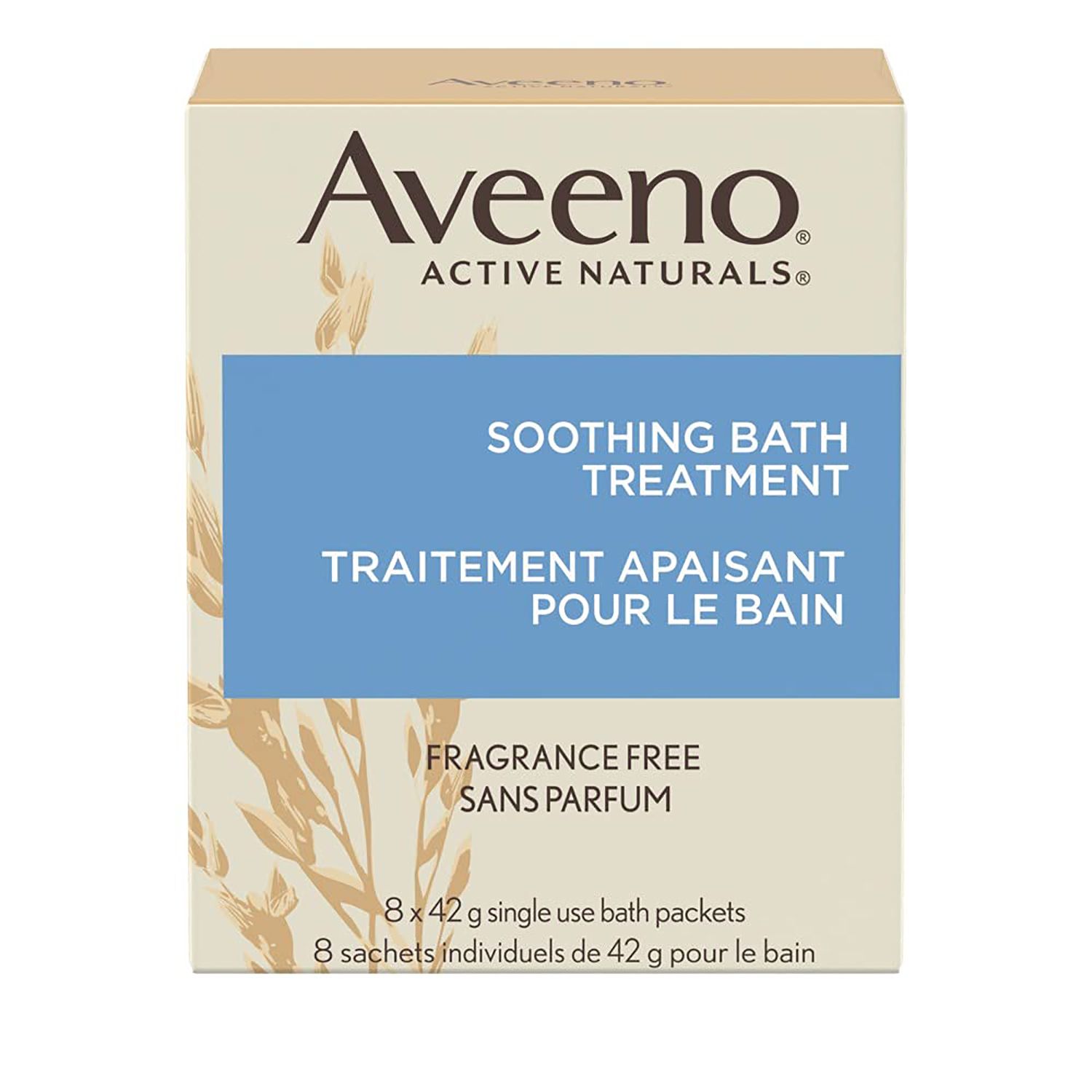 Aveeno oatmeal bath treatment packet