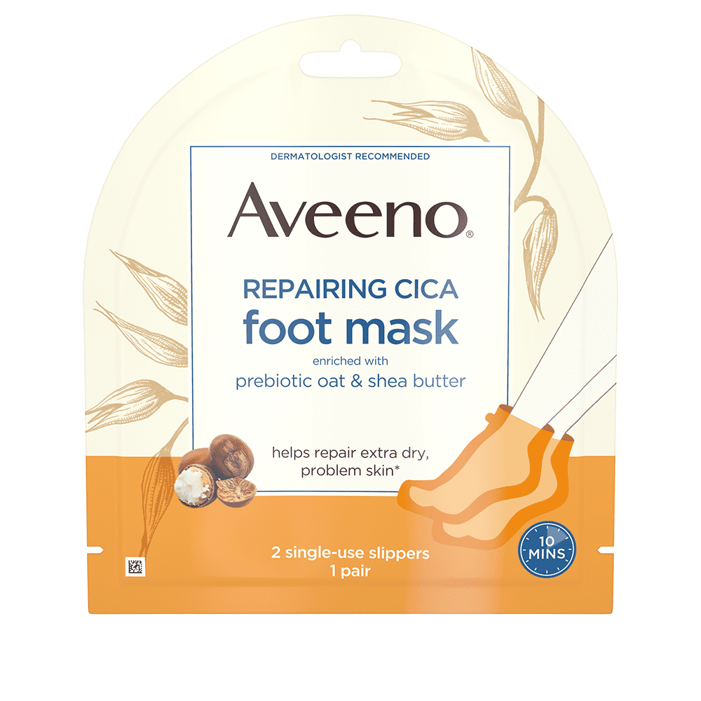 Aveeno foot mask package