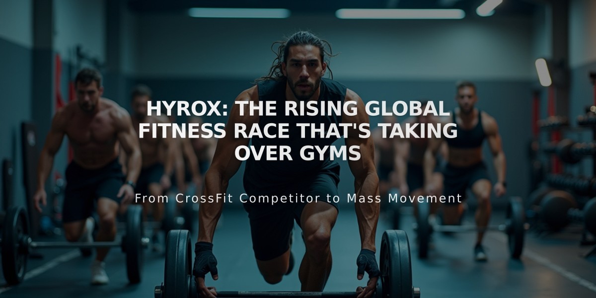 Hyrox: The Rising Global Fitness Race That's Taking Over Gyms