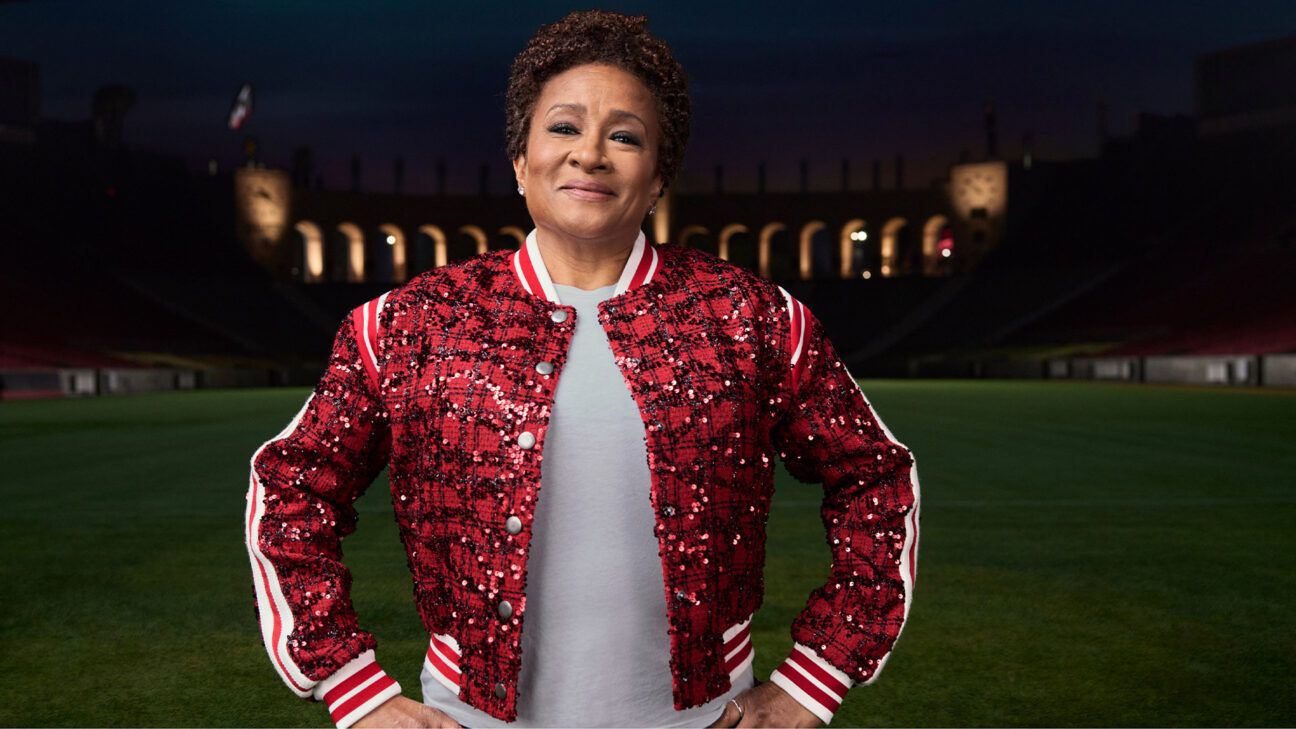 Wanda Sykes in red jacket outdoors