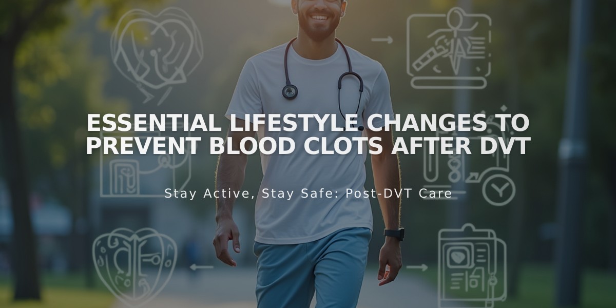 Essential Lifestyle Changes to Prevent Blood Clots After DVT