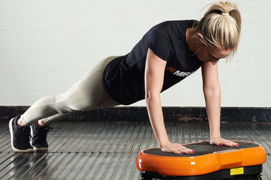 Woman doing push-ups