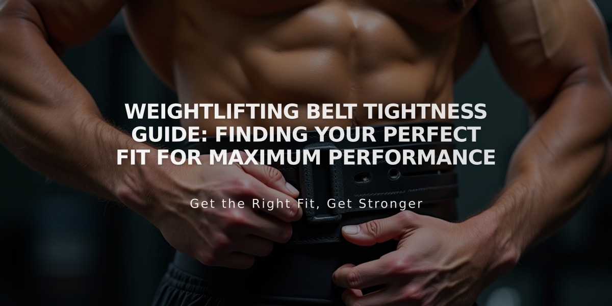 Weightlifting Belt Tightness Guide: Finding Your Perfect Fit for Maximum Performance