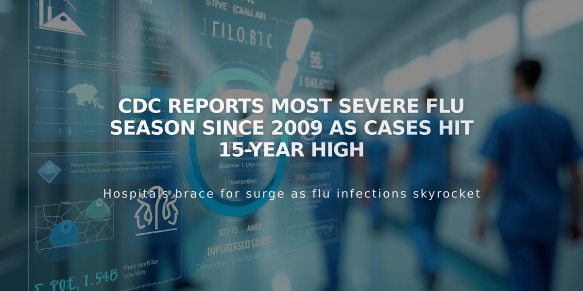 CDC Reports Most Severe Flu Season Since 2009 as Cases Hit 15-Year High