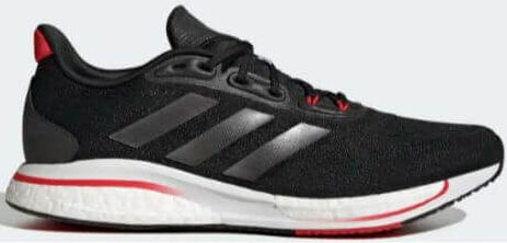 Black Adidas Supernova shoes