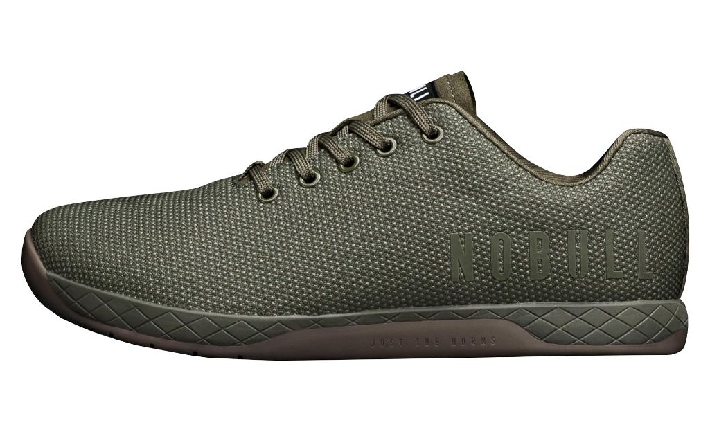 gray and green Nike Metcon sneaker