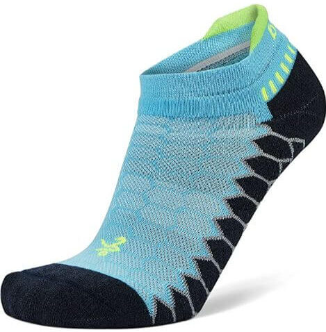 Light blue Balega running socks