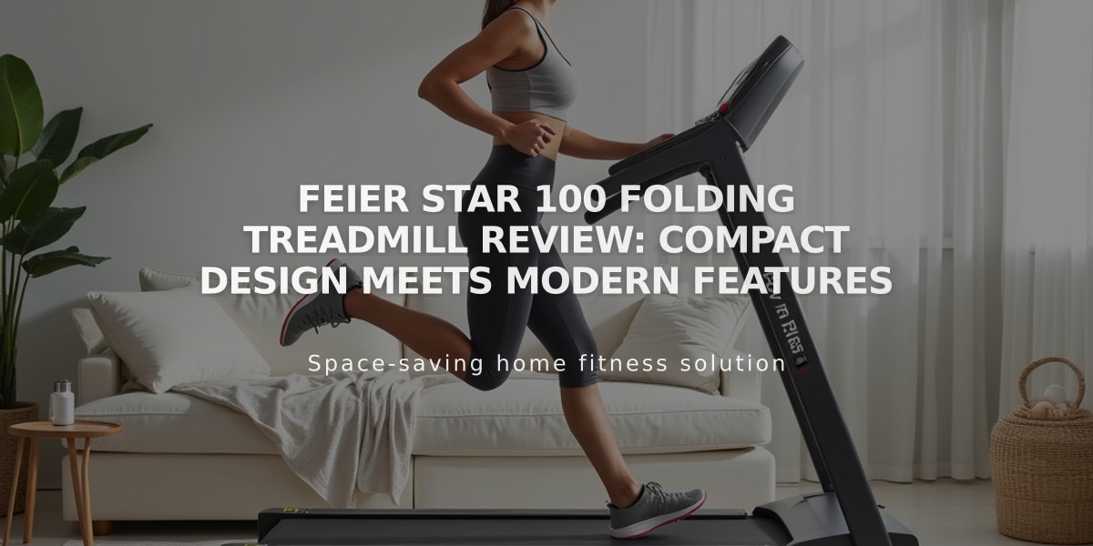 FEIER Star 100 Folding Treadmill Review: Compact Design Meets Modern Features