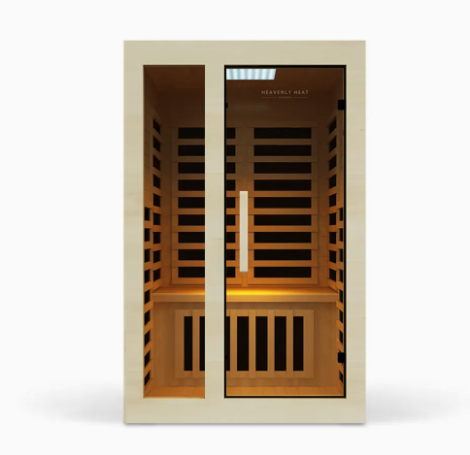 Heavenly Heat two-person sauna interior