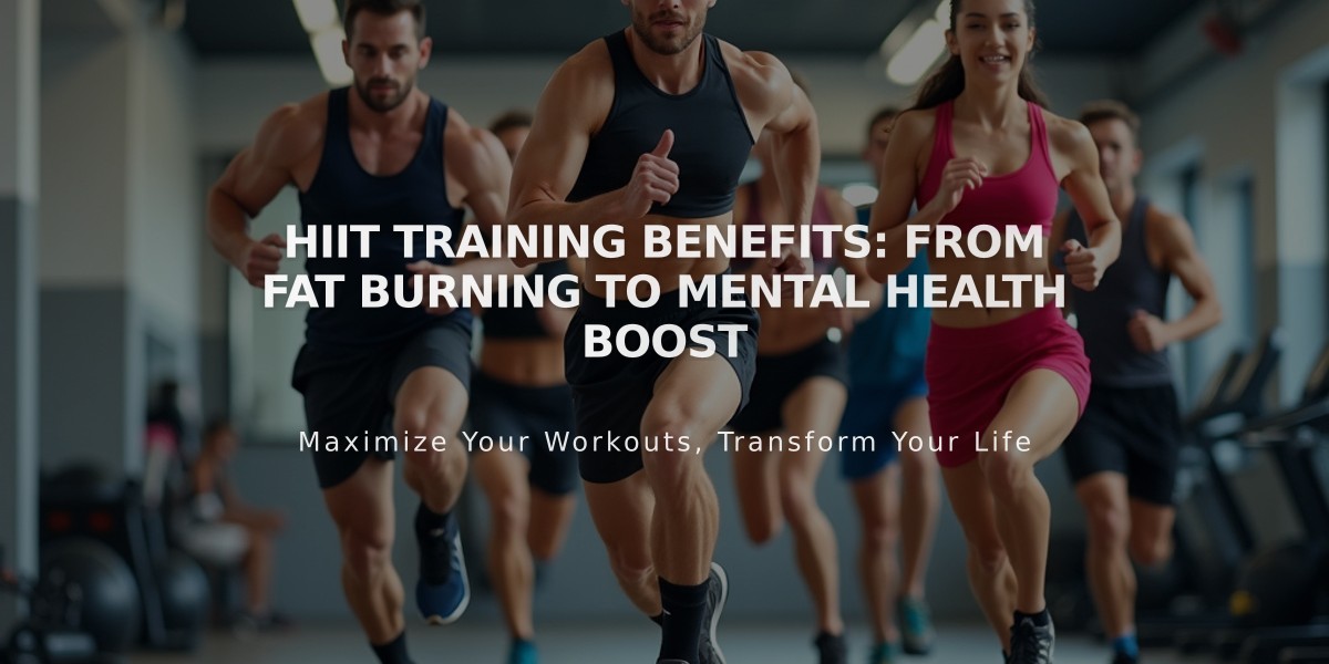 HIIT Training Benefits: From Fat Burning to Mental Health Boost